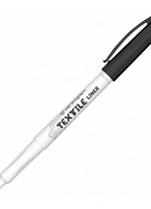 Маркер текстильный centropen textile 2639/01 черный, толщина линии 0,6-0,8 мм