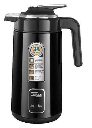 Термос электрический с индикатором температуры zepline zp-106 на 3 л, 2200вт черный