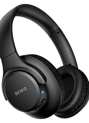 Беспроводные накладные наушники kvidio, подсоединение по bluetooth, черные, wh201a