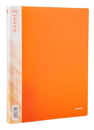 Папка на 2-х кольцах axent 1207-25-a, а4, 25 мм, оранжевая
