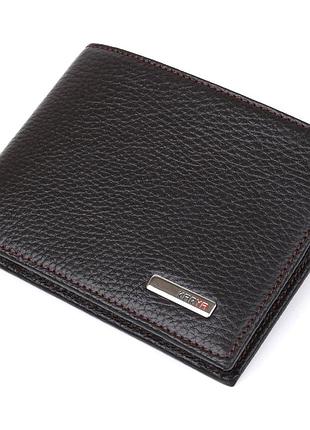 Портмоне мужское karya 17082 кожаное коричневое