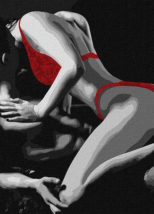 Картина за номерами "червона спокуса" 40*50 см kho8519