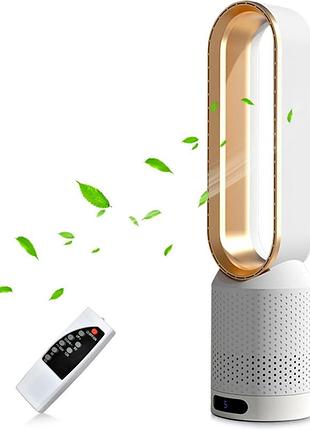 Безлопастный вентилятор solace 50,8 см, 80° вращения, 8 скоростей, таймер с пультом (английская розетка)