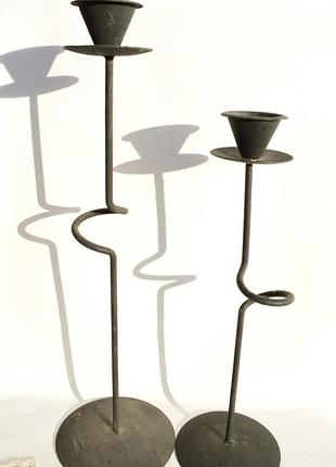 Інтерьєрна пара вінтажних свічників..