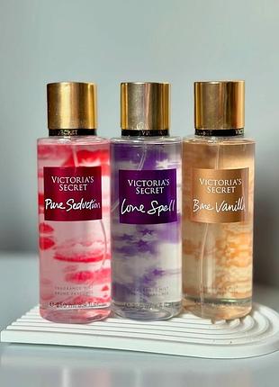 Набор парфюмированых спреєв для тела виктория сикрет/victoria's secret 250 мл