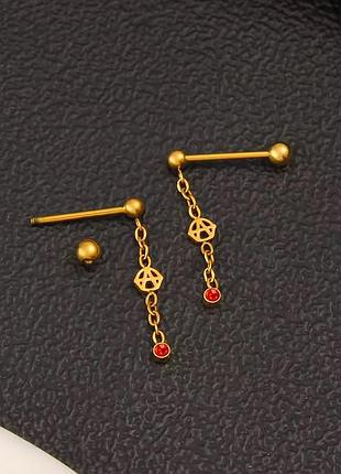 Миниатюрные минималистичные серьги нержавеющая сталь stainless steel