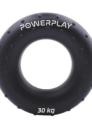 Эспандер кистевой powerplay pp-4338, силиконовый, 30 кг, чёрный - для укрепления хвата и предплечья