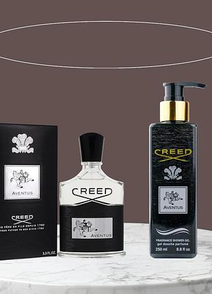 Подарочный набор creed aventus 100 мл+ гель для душа 250 мл