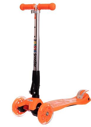 Самокат трехколесный детский micro maxi c-4310 оранжевый