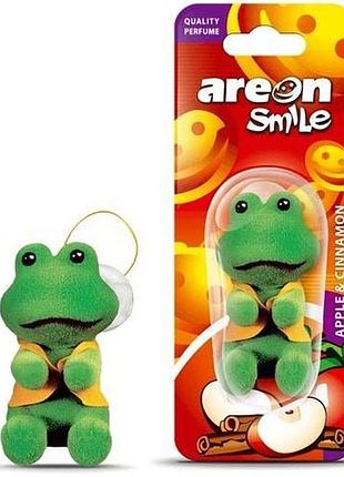 Освежитель воздуха areon smile toys apple cinnamon "жабка"