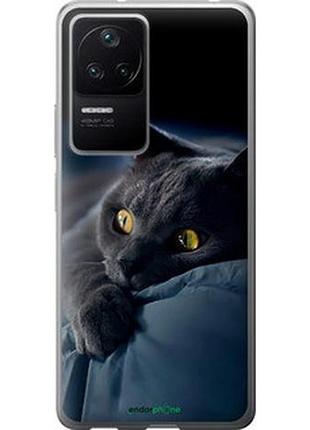 Чохол на xiaomi poco f4 димчастий кіт "825u-3917-7673"