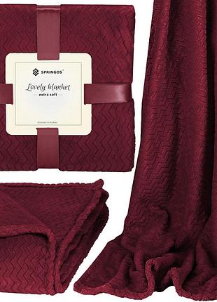 Плед-покрывало springos extra soft 160 x 200 см ha7149