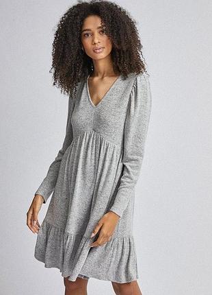 Сукня з рюшами оборками вільна плаття