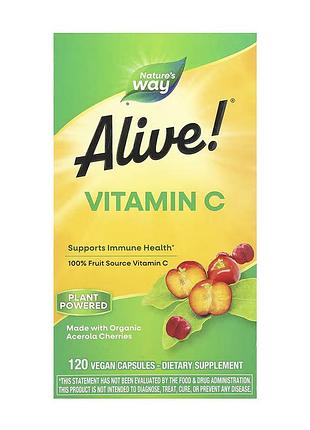 Vitamin c, nature's way, витамин c, 120 капсул (125 мг в 1 капсуле)
