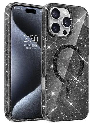 Чохол tpu eclipse sparkle (magfit) для apple iphone 16 pro max (6.9"), black