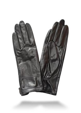 Женские кожаные перчатки с подкладкой из шелка pitas ln0588n c замками 7.5