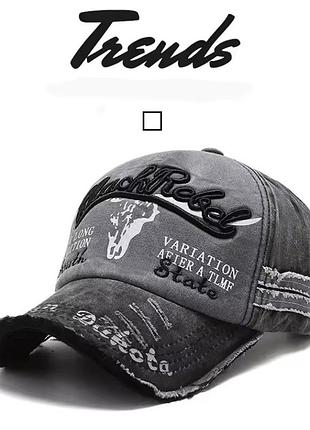 Ретро бейсболка для чоловіків і жінок 54-60 чорний