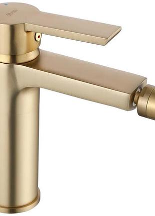 Cмеситель для гигиенического душа rea argus на биде однорычажный золотой латунь rea-b6411