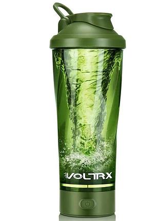 Шейкер спортивный электрический voltrx vortexboost, 600 мл, tritan, зелёный – для смешивания протеина