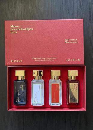 Набор парфюмов унисекс, maison francis kurkdjian, 4 шт по 35 мл