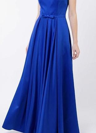 Вечірня довга атласна сукня (випускна)