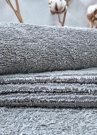 Полотенце махровое 30х30см темно-серый 420гр