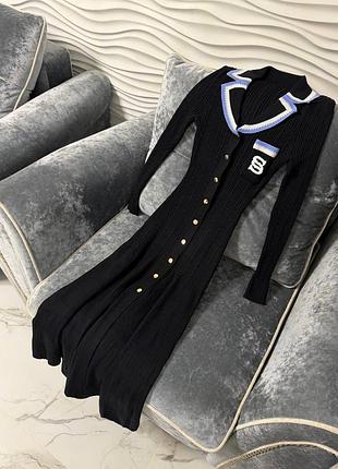 Чёрное платье люкс бренд