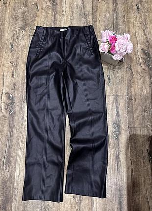 Шкіряні штани вкорочені резерверд