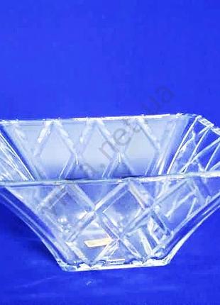 Салатник стеклянный квадратный 21,5 x 21,5 x 9,5 cm forkopt