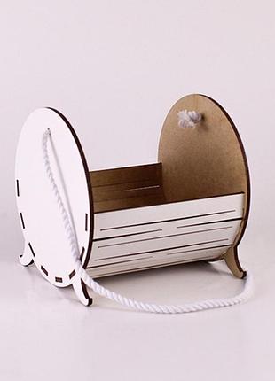 Бочка со шнурком маленькая белая