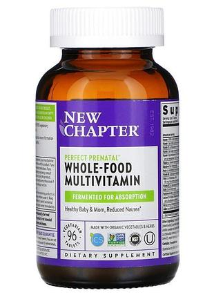 Мультивитамины для беременных, perfect prenatal multivitamin, new chapter, 96 таблеток