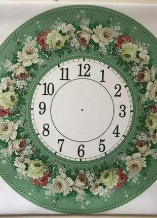 Схема для вишивки стрічками, гладдю основа циферблат годинника троянди тм шовковий сад