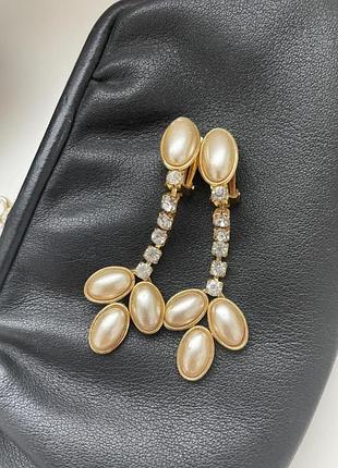 Вінтажні кліпси з кристалами