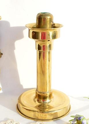 Вінтажний латунний свічник, дуже зручний і використанні, присутній регулятор свічок. старинный подсвечник.