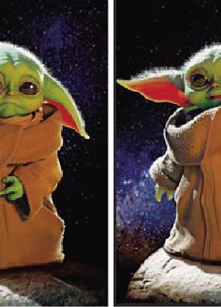 3d постер мандало́рец 30×40 см — об’ємне зображення, ефект глибини