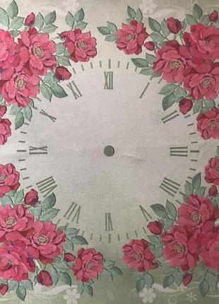 Схема для вишивки стрічками, гладдю основа циферблат годинника троянди тм шовковий сад