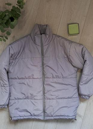 Куртка зимняя сиреневого цвета м-л