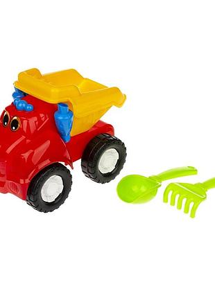 Песочный набор самосвал "смайл" №1 colorplast 0121 красный