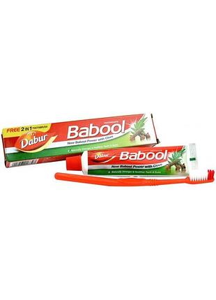 Зубна паста dabur babool 90 г + щітка (8901207017728)