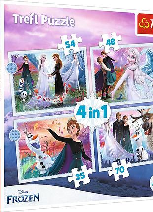 Пазли - (4в1) - "магія лісу" / крижане серце 2