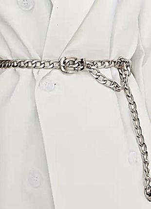 Ремень цепочка женский металлический тонкий