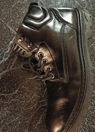 Ботинки мужские 43 размер стелька 28см всесезон эко кожа