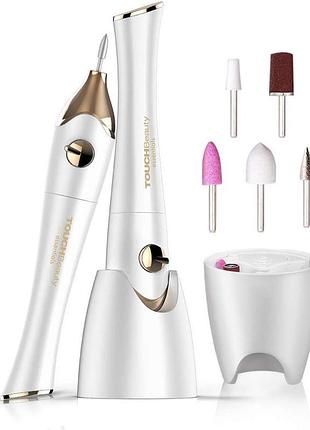 Электрический набор для ухода за ногтями touchbeauty 5-в-1 с uv-лампой