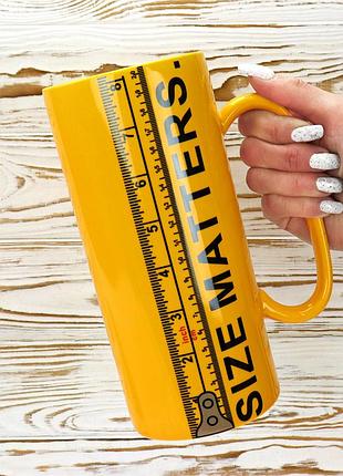 Кухоль гігант розмір має значення - size matters 20 см (1 л)