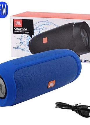 Портативна колонка charge 4 з bluetooth blue