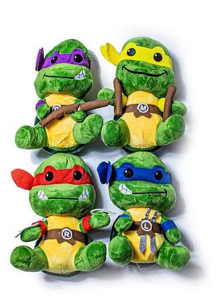 Мягкая плюшевая игрушка черпашка ниндзя рафаель 26см 098254