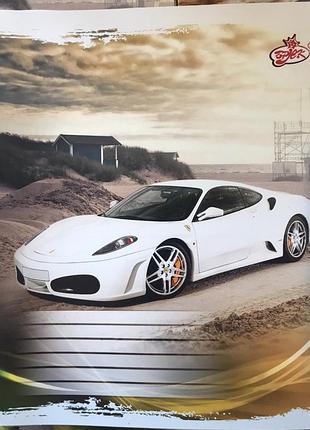 Тетрадь школьная 12 листов в линию авто тм бриск тв-107 феррарі