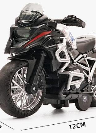 Мотоцикл металлический игрушка 8