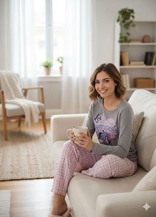 Женская комбинированная пижама