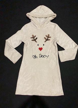 Тепла жіноча/підліткова махрова сукня, від george в розмірі s (8-10 по бірці)